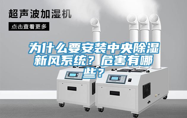 為什么要安裝中央除濕新風系統？危害有哪些？