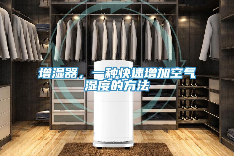 增濕器，一種快速增加空氣濕度的方法