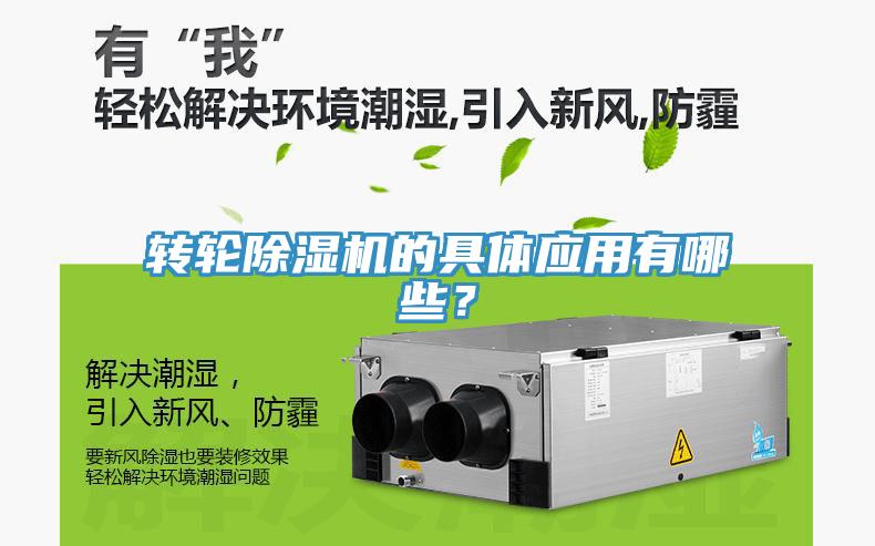 轉輪除濕機的具體應用有哪些？