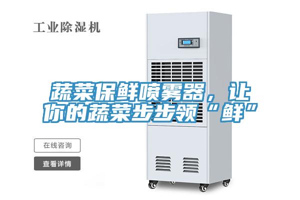 蔬菜保鮮噴霧器，讓你的蔬菜步步領“鮮”