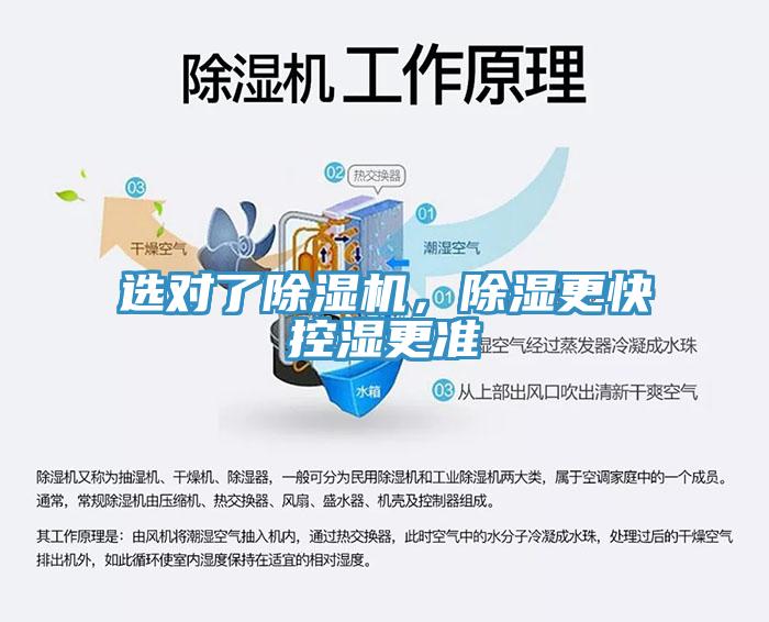 選對了除濕機，除濕更快控濕更準