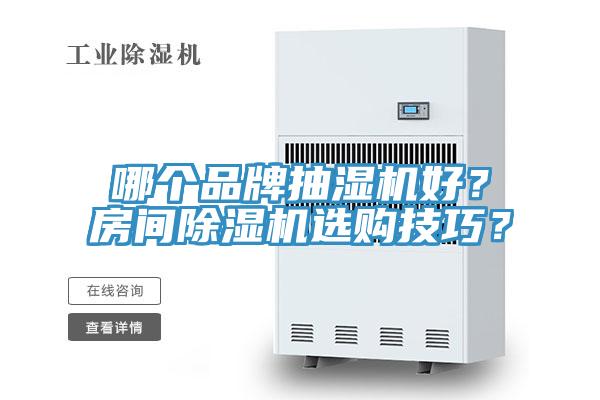 哪個品牌抽濕機好？房間除濕機選購技巧？