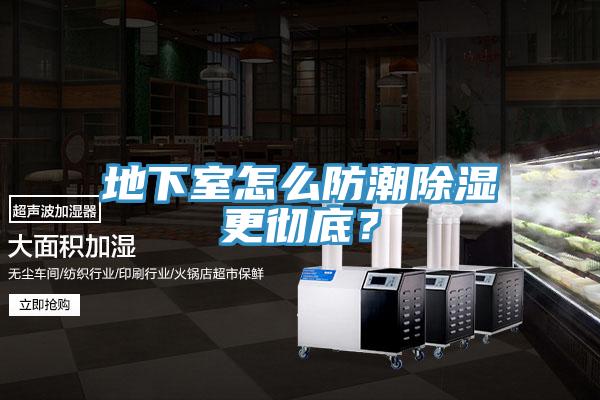 地下室怎么防潮除濕更徹底？
