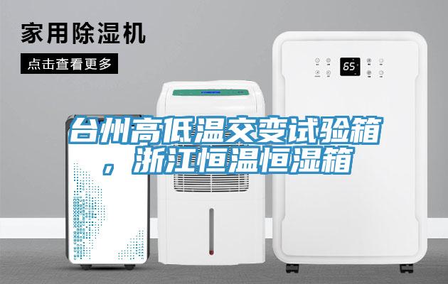 臺州高低溫交變試驗箱，浙江恒溫恒濕箱