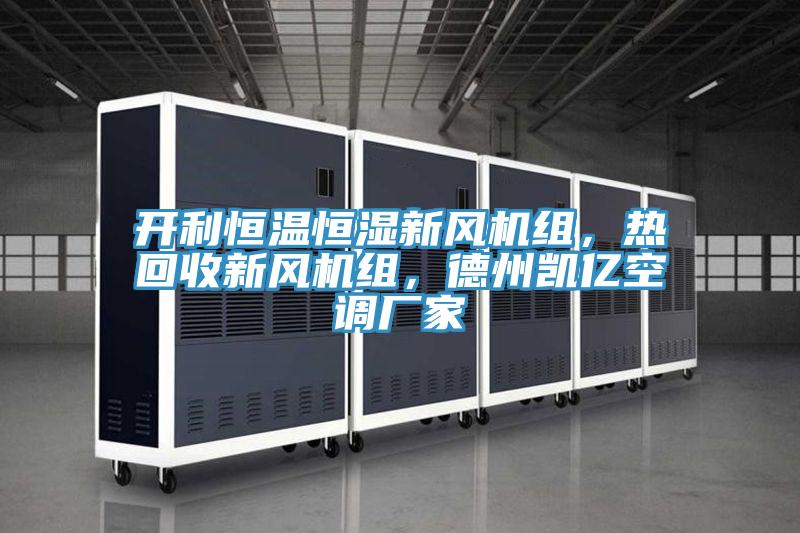 開利恒溫恒濕新風機組，熱回收新風機組，德州凱億空調廠家
