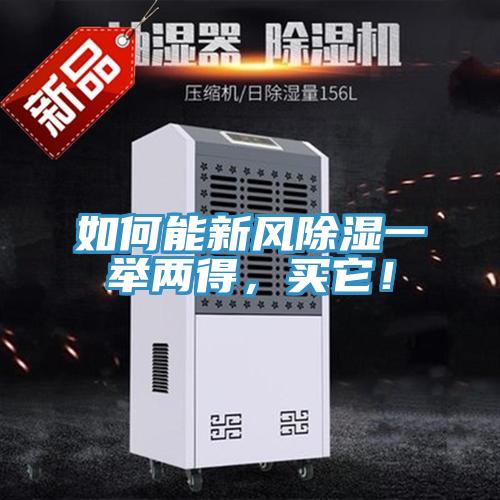 如何能新風除濕一舉兩得，買它！