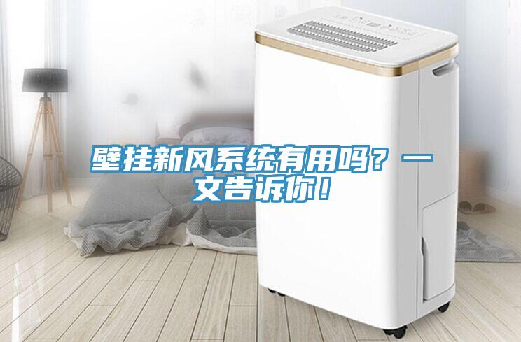 壁掛新風系統有用嗎？一文告訴你！