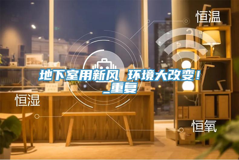 地下室用新風 環境大改變！_重復