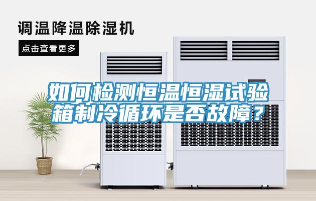如何檢測恒溫恒濕試驗箱制冷循環(huán)是否故障？