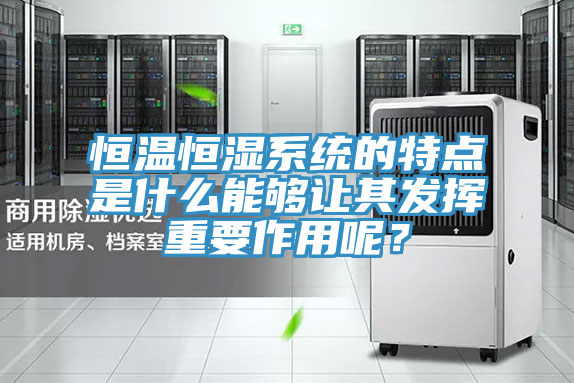 恒溫恒濕系統(tǒng)的特點是什么能夠讓其發(fā)揮重要作用呢？