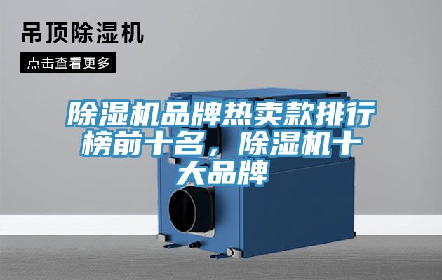 除濕機品牌熱賣款排行榜前十名，除濕機十大品牌
