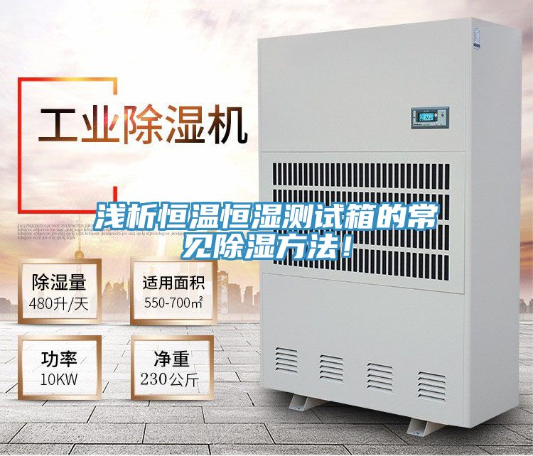 淺析恒溫恒濕測試箱的常見除濕方法！